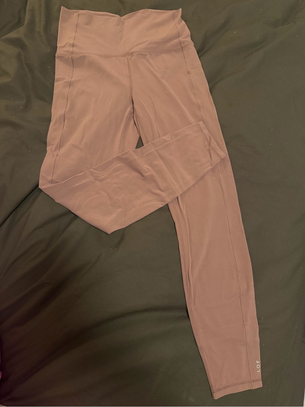 Left On Friday Dusty Mauve High-Waist Leggings